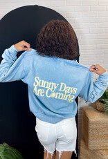 J.HOFFMAN'S Sunny Days Ae Coming Henley Sweatshirt