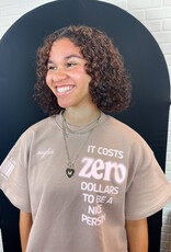 J.HOFFMAN'S It Costs $0 Vintage Crewneck- Taupe