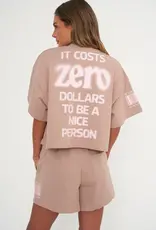 J.HOFFMAN'S It Costs $0 Vintage Crewneck- Taupe