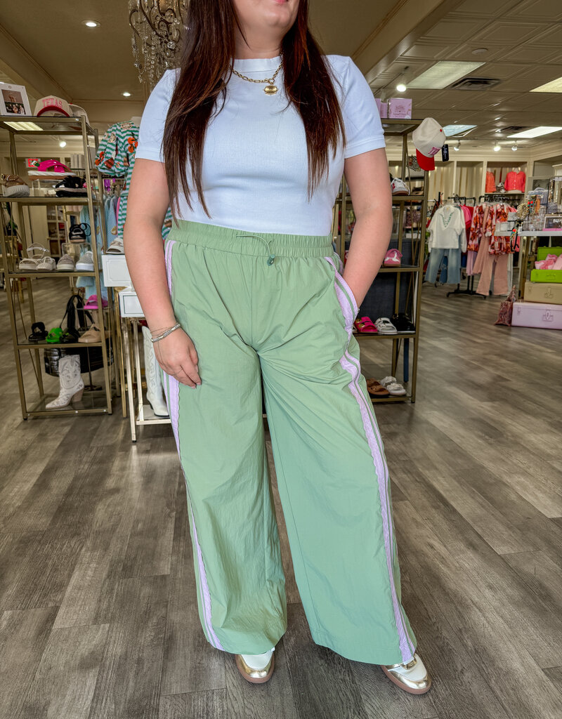 J.HOFFMAN'S Olivia Lace Track Pants