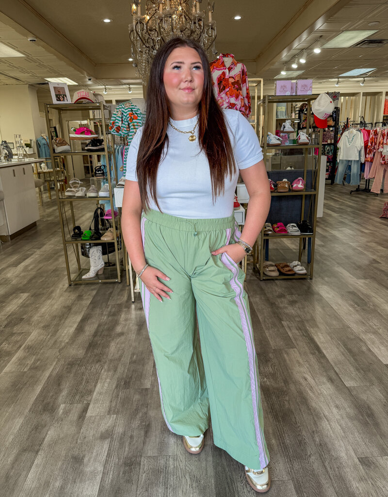 J.HOFFMAN'S Olivia Lace Track Pants