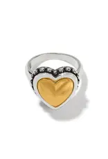 Pretty Tough Bold Heart Ring in Gold