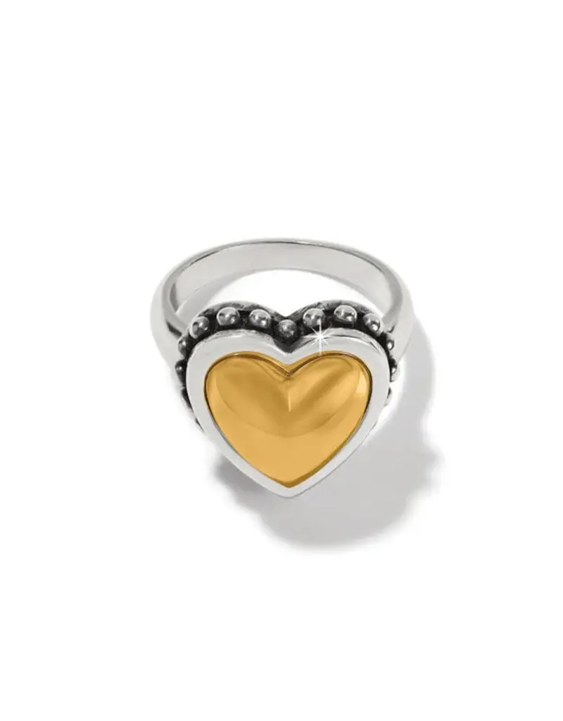 Pretty Tough Bold Heart Ring in Gold