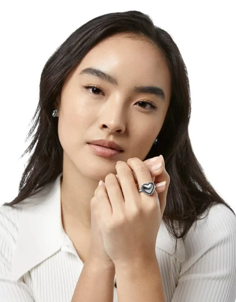 Pretty Tough Bold Heart Ring