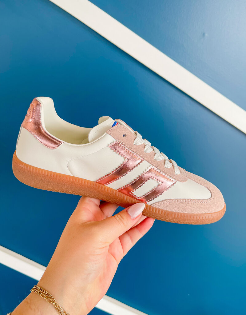 J.HOFFMAN'S Cloud Sneakers-Pink Metallic