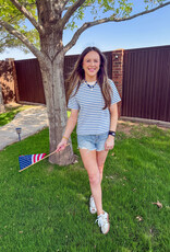 J.HOFFMAN'S Daily Stripe Top- Blue