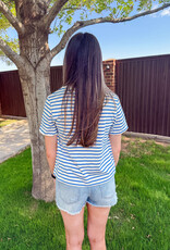 J.HOFFMAN'S Daily Stripe Top- Blue