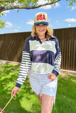 J.HOFFMAN'S Rugby Top- Navy