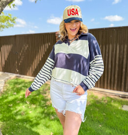 J.HOFFMAN'S Rugby Top- Navy