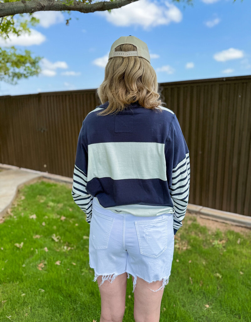 J.HOFFMAN'S Rugby Top- Navy