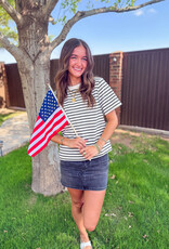 J.HOFFMAN'S Malibu Mid Rise Mini Skirt- Spade