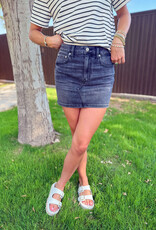 J.HOFFMAN'S Malibu Mid Rise Mini Skirt- Spade