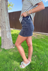 J.HOFFMAN'S Malibu Mid Rise Mini Skirt- Spade