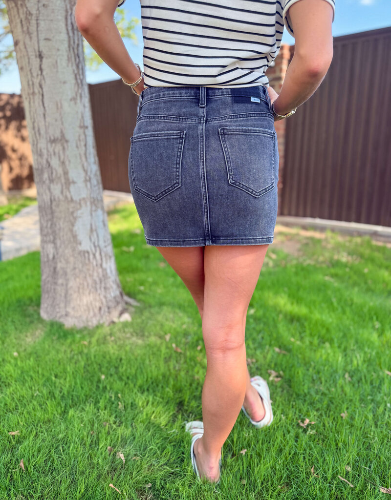 J.HOFFMAN'S Malibu Mid Rise Mini Skirt- Spade