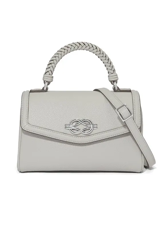 Tate Flap Satchel in Sterling