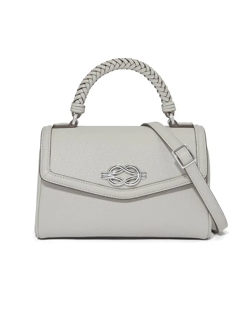 Tate Flap Satchel in Sterling