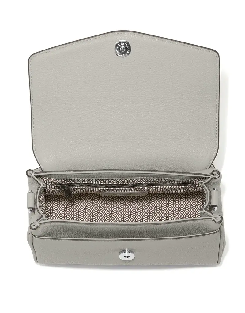 Tate Flap Satchel in Sterling