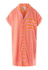J.HOFFMAN'S Luna Dress- Coral Pink Stripe