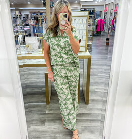 J.HOFFMAN'S Palm Tree Pant Set