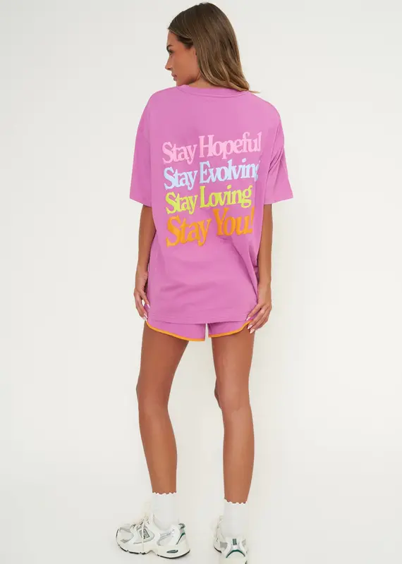 J.HOFFMAN'S Stay You Boyfriend Tee