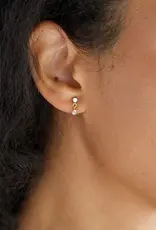 J.HOFFMAN'S Evanora Double Drop Earrings- Gold