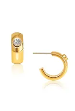 J.HOFFMAN'S Tasia Mini Hoop Earrings- Gold