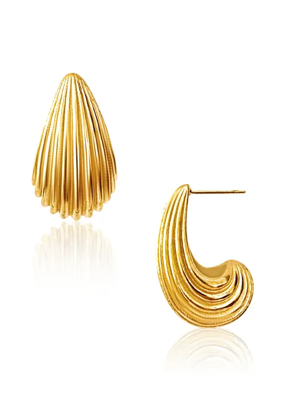 J.HOFFMAN'S Gillian Earrings- Gold