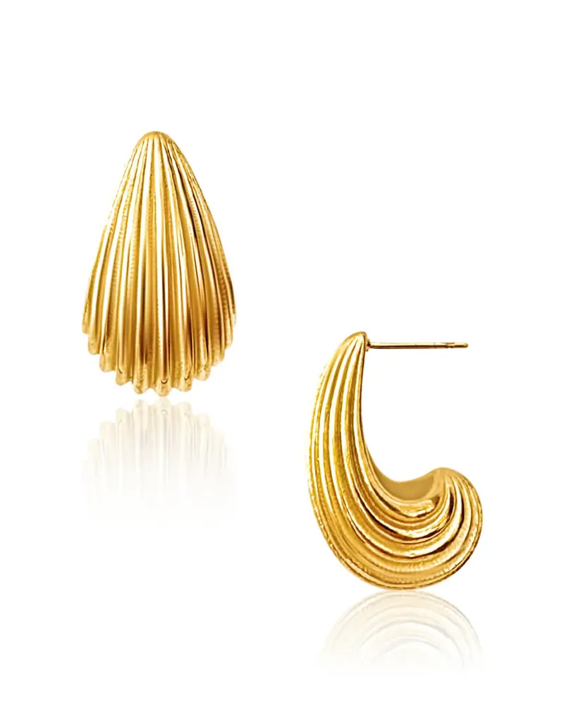 J.HOFFMAN'S Gillian Earrings- Gold