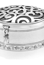 Skribble Round Trinket Box