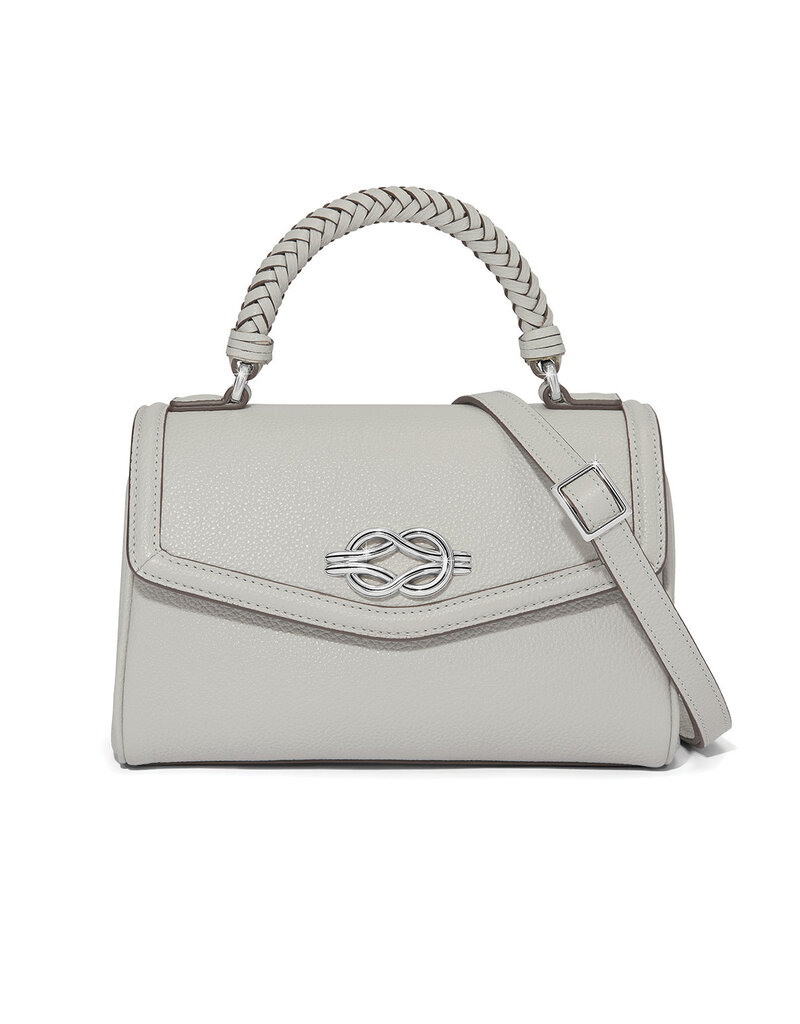 Tate Flap Satchel in Sterling