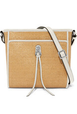 Astrid Straw Organizer Bag in White