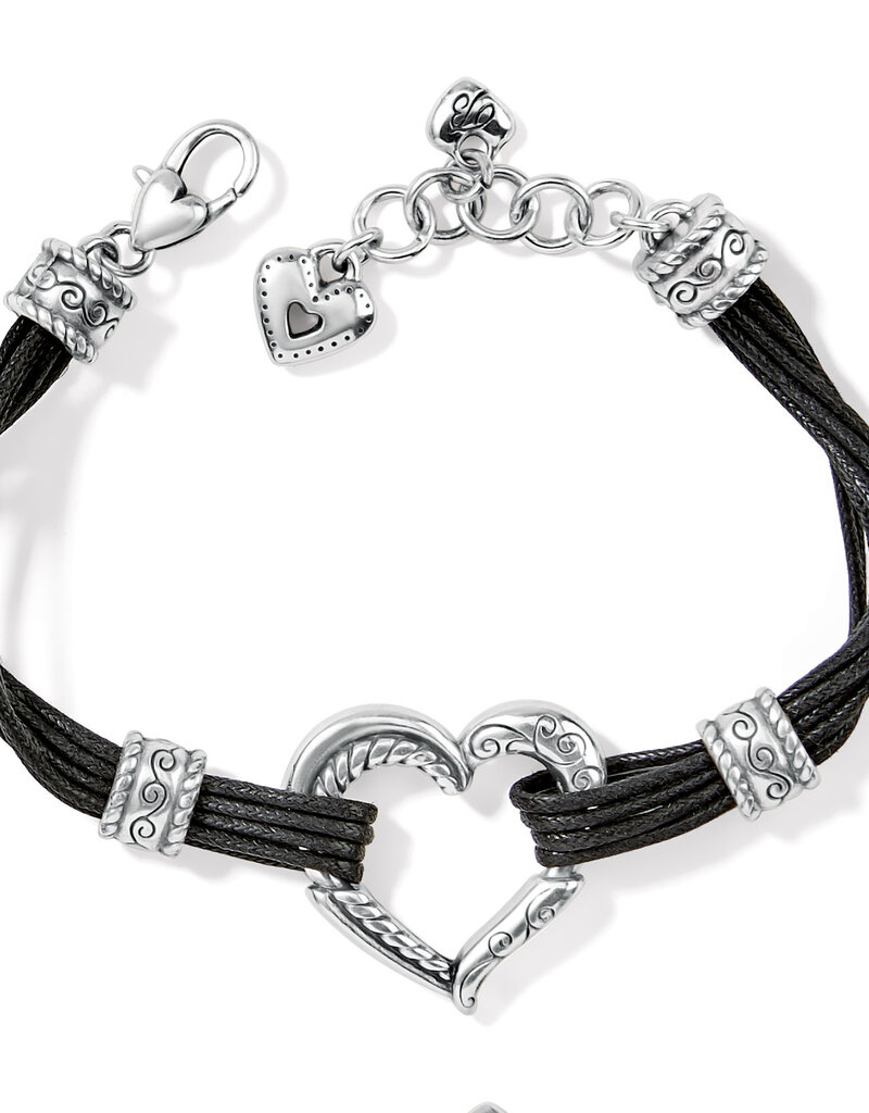 Heritage Heart Bracelet in Black
