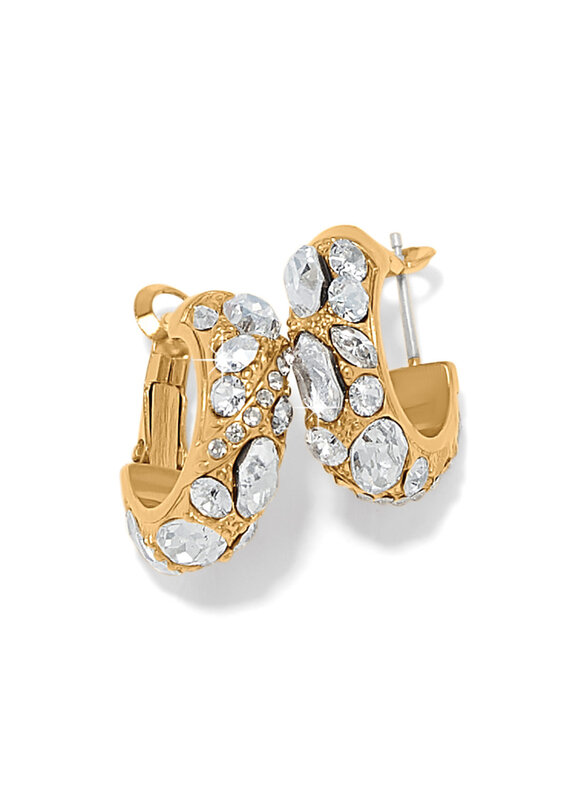 Trust Your Journey Hoop in Gold