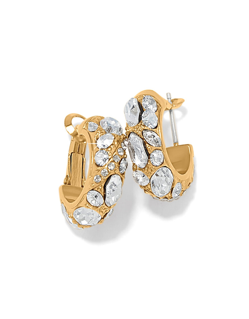 Trust Your Journey Hoop in Gold