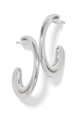 Cascade Hoop in Silver