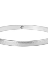 Mars Silver Narrow Bangle