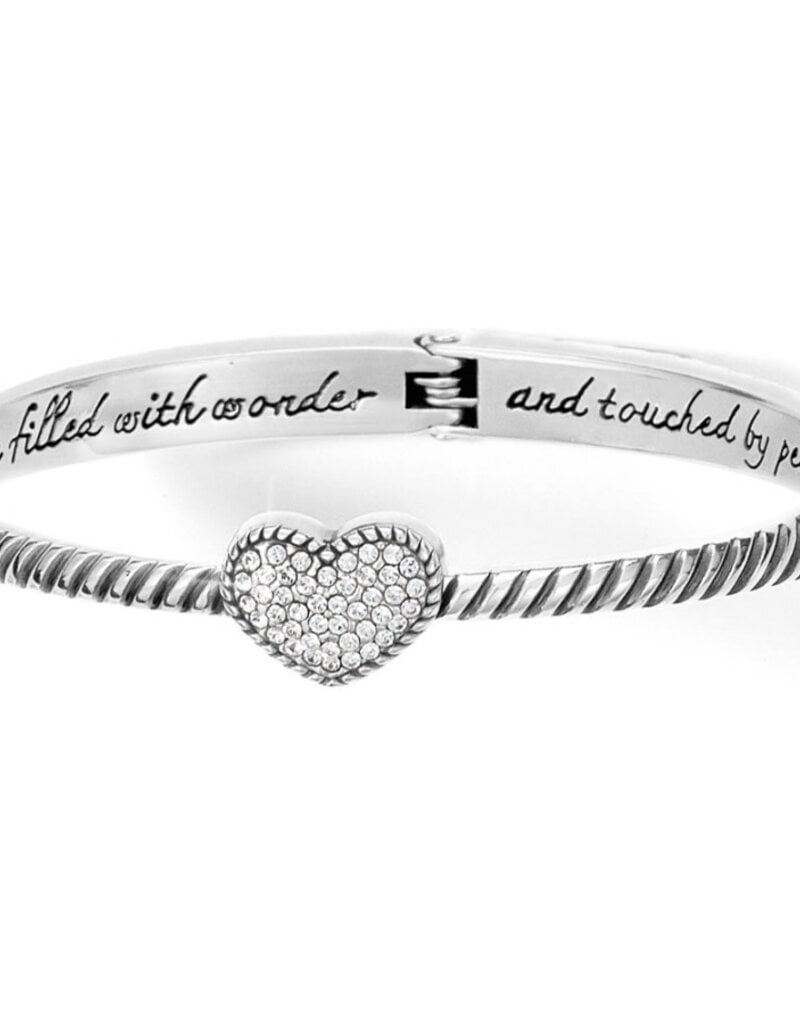 Celestia Heart Hinged Bangle