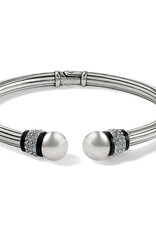 Meridian Black Open Hinged Bangle