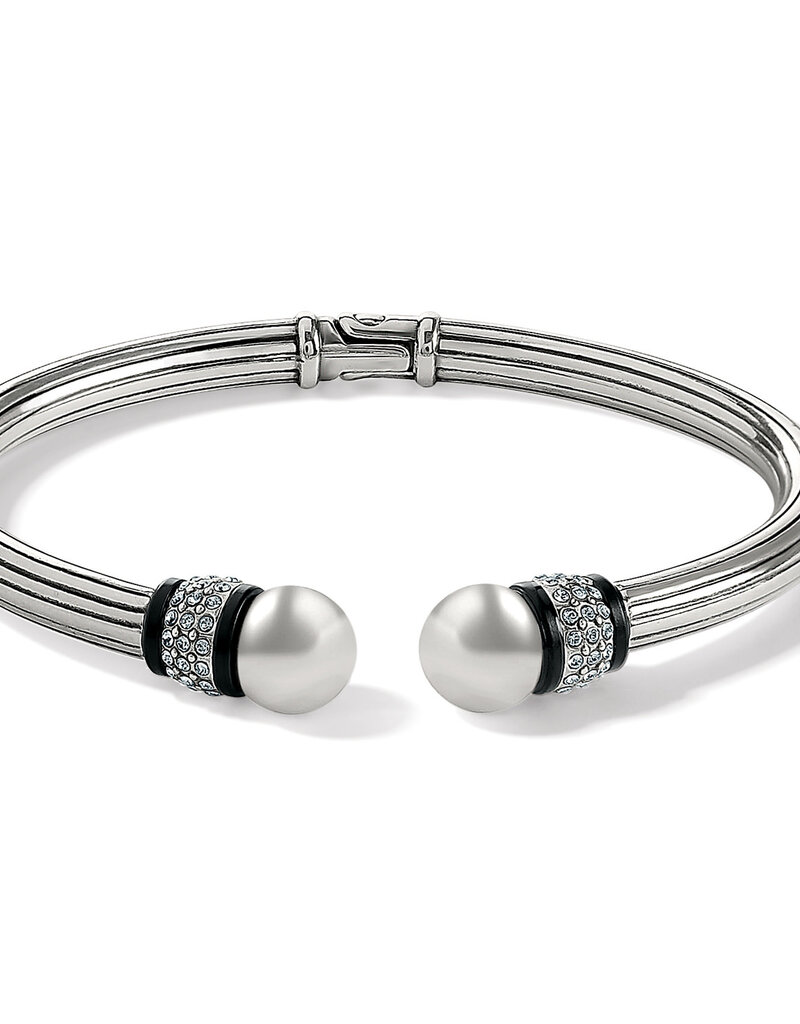 Meridian Black Open Hinged Bangle