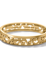 Contempo Gold Medium Hinged Bangle