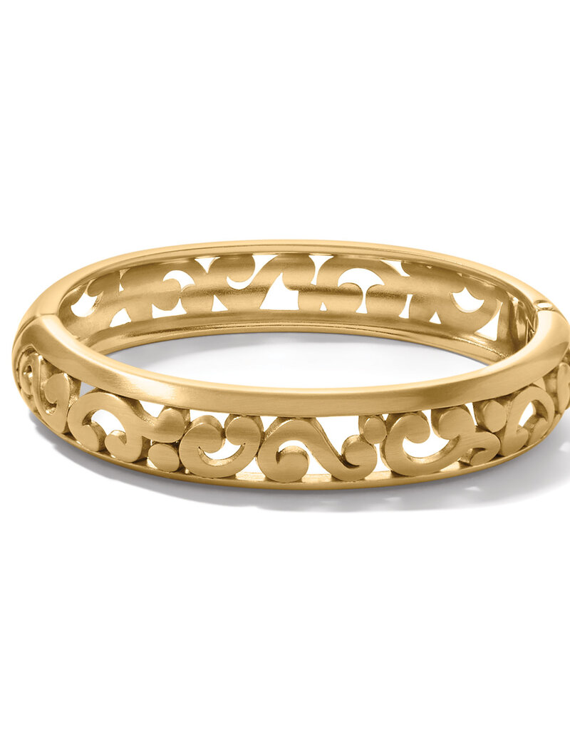Contempo Gold Medium Hinged Bangle