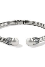 Meridian Open Hinged Bangle in Silver