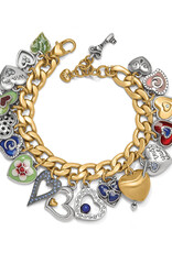 One Heart Color Charm Bracelet