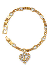 Trust Your Journey Heart Bracelet  in Gold