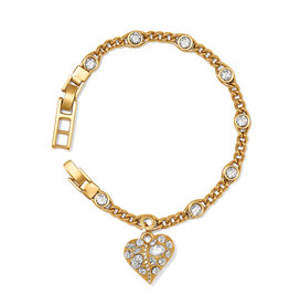 Trust Your Journey Heart Bracelet  in Gold