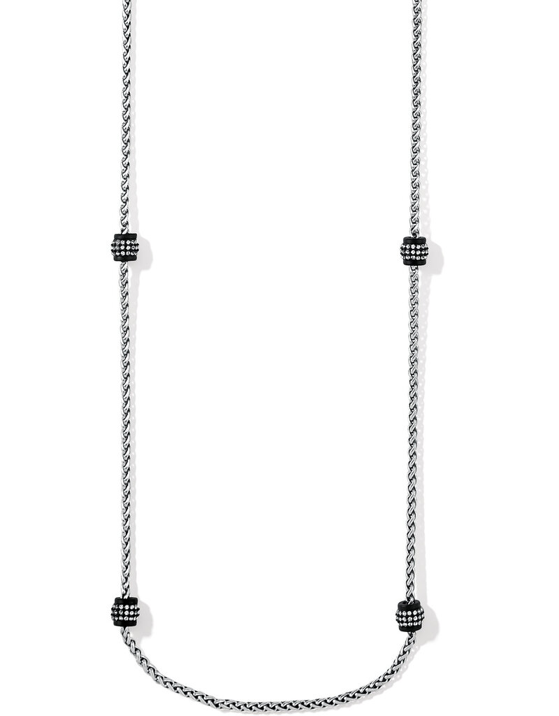 Meridian Petite Black Long  Necklace