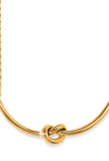 Interlok Single Knot Necklace in Gold