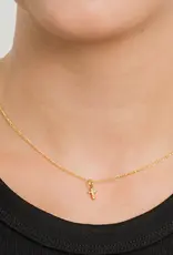 J.HOFFMAN'S *From Texas, For Texas* Dainty Cross Pendant Necklace- 24k Gold