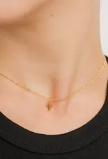 J.HOFFMAN'S *From Texas, For Texas* Dainty Cross Pendant Necklace- 24k Gold