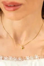 J.HOFFMAN'S *From Texas, For Texas* Dainty Heart Necklace- Gold